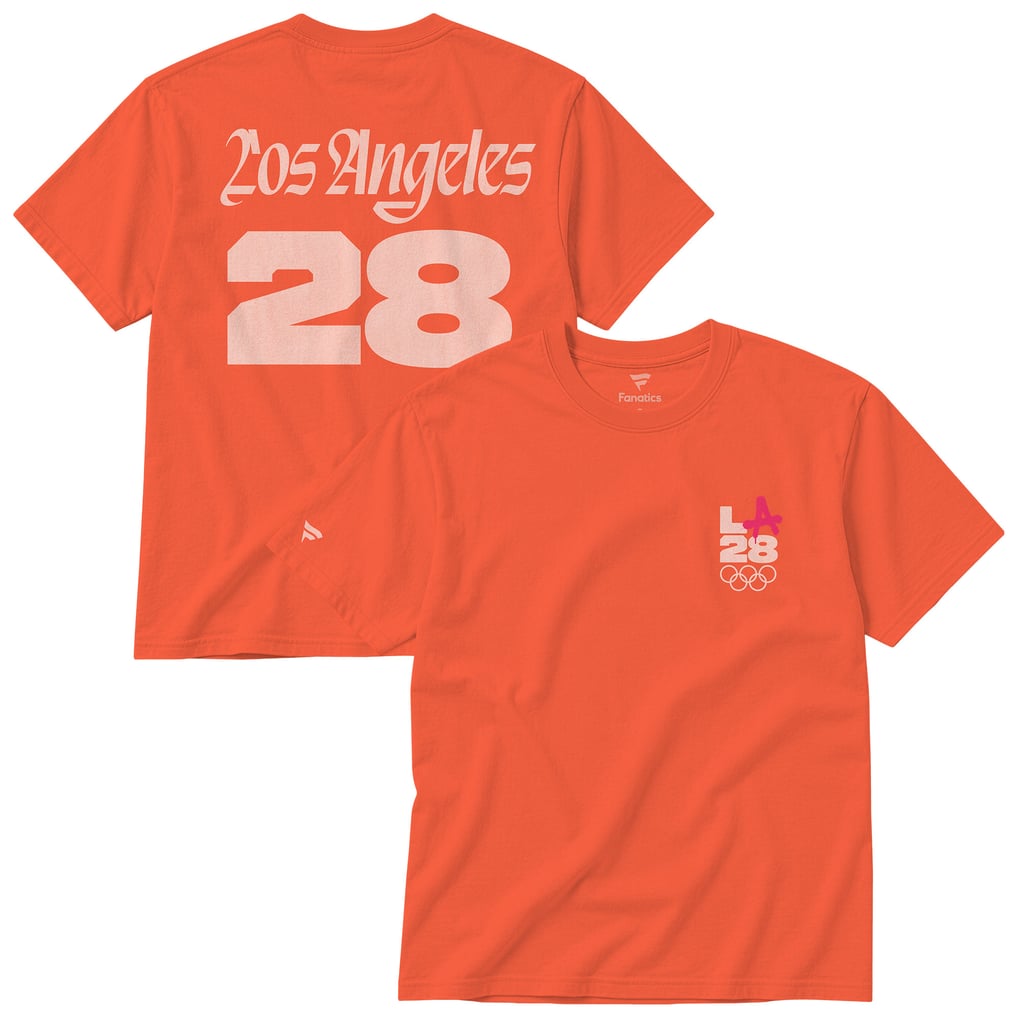 T-shirt unisexe LA28 Summer Olympics Fanatics Superbloom Color Bar - Orange