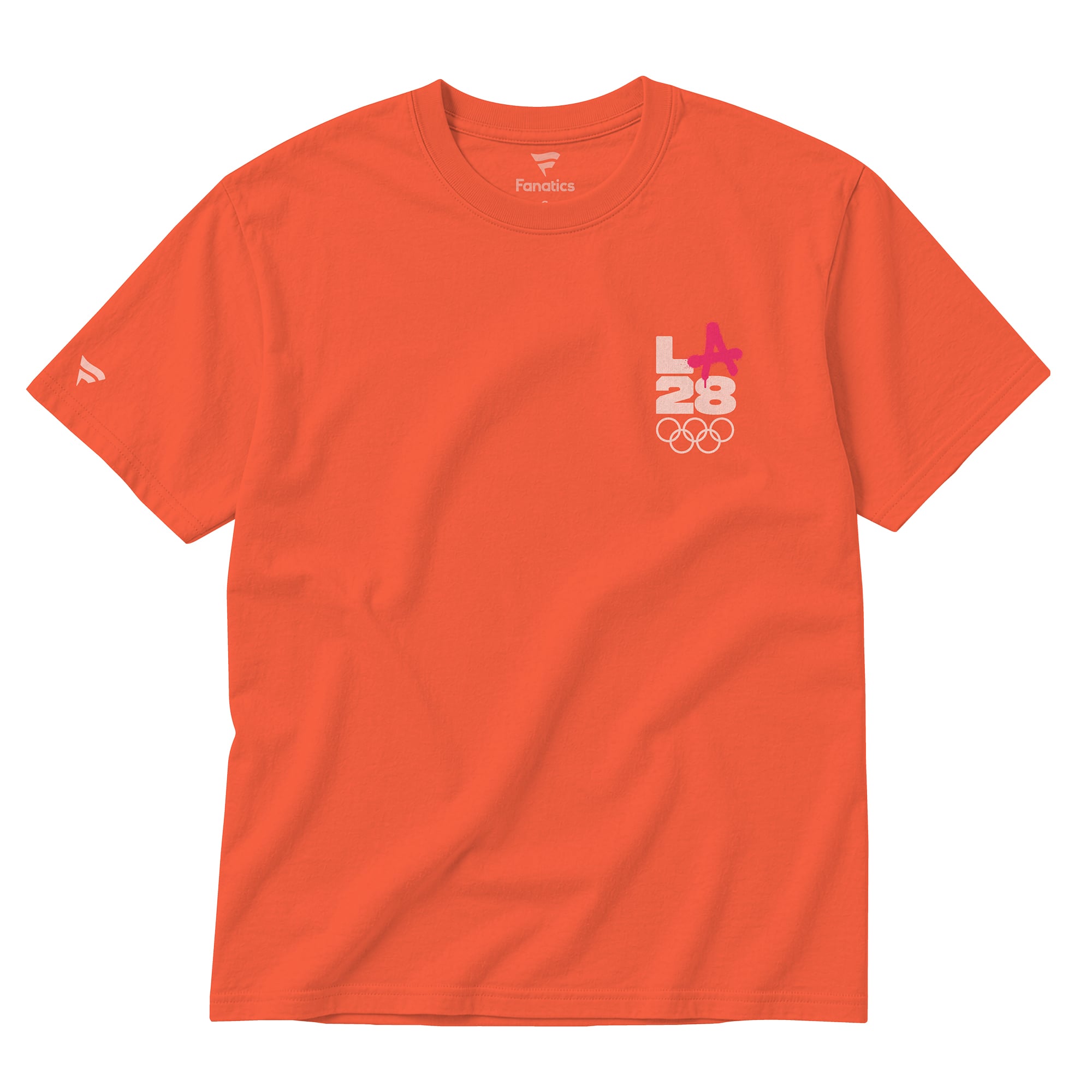 T-shirt unisexe Fanatics Orange LA28 Jeux olympiques d'été Superbloom à barres de couleur