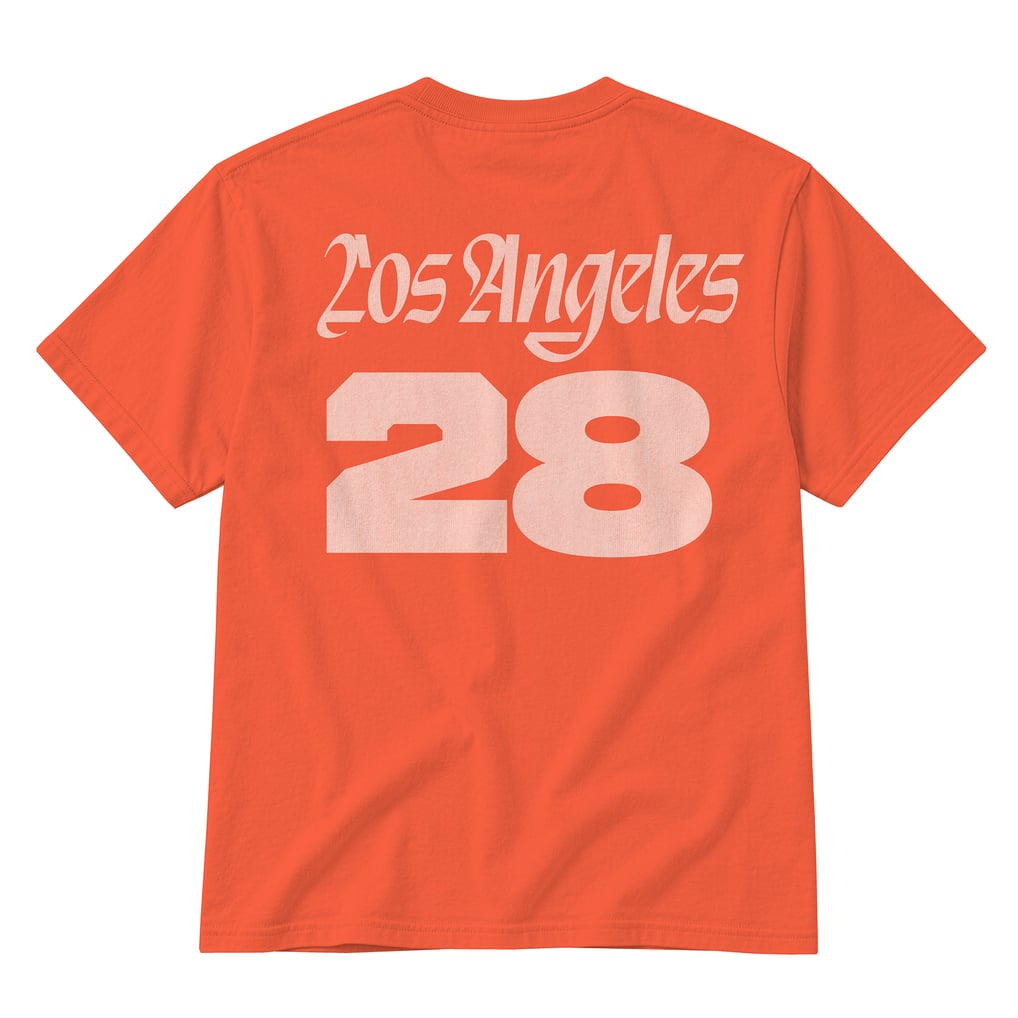 T-shirt unisexe LA28 Summer Olympics Fanatics Superbloom Color Bar - Orange