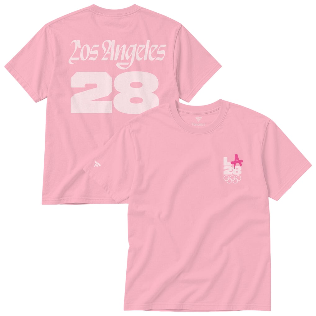 T-shirt unisexe LA28 Summer Olympics Fanatics Superbloom Color Bar - Rose