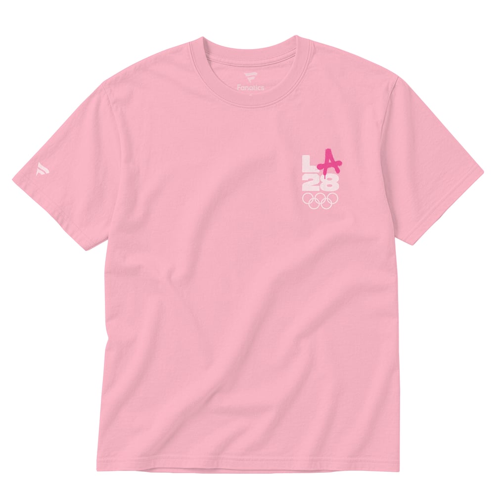 T-shirt unisexe LA28 Summer Olympics Fanatics Superbloom Color Bar - Rose