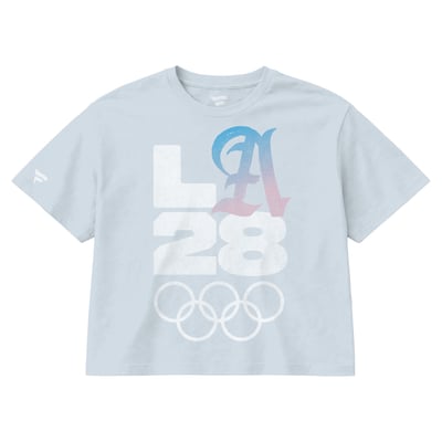 T-shirt ample Fanatics LA28 Collection Bluebell pour femme - Bleu clair