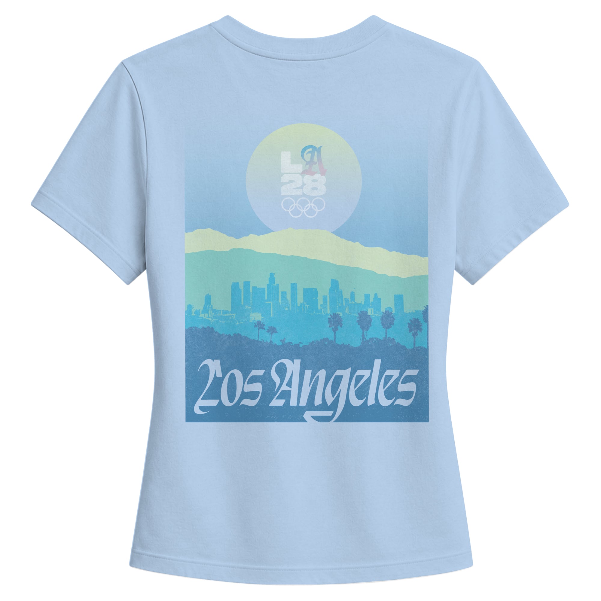 T-shirt Fanatics Collection Bluebell LA28 bleu clair pour femme