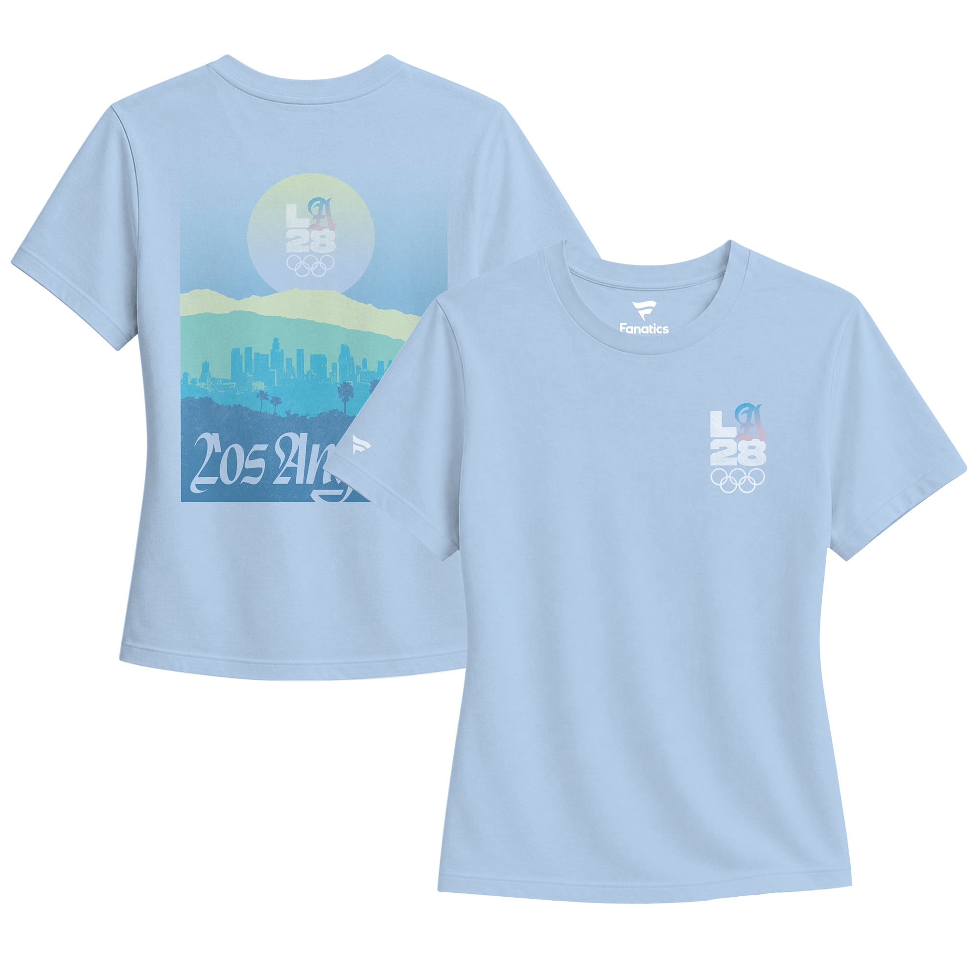 Women's Fanatics Light Blue LA28 Bluebell Collection T-Shirt