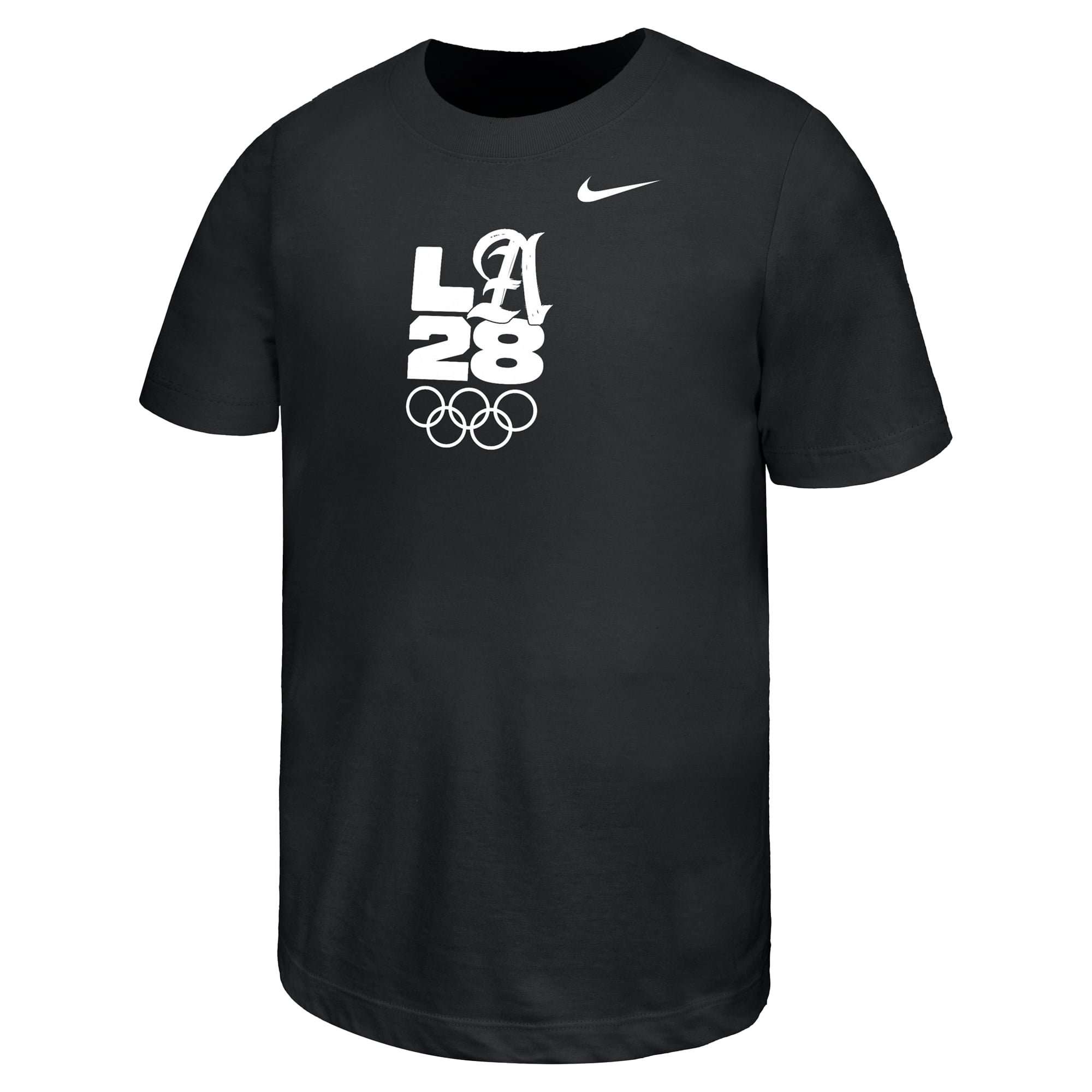 Youth Nike Black LA28 Core T-Shirt