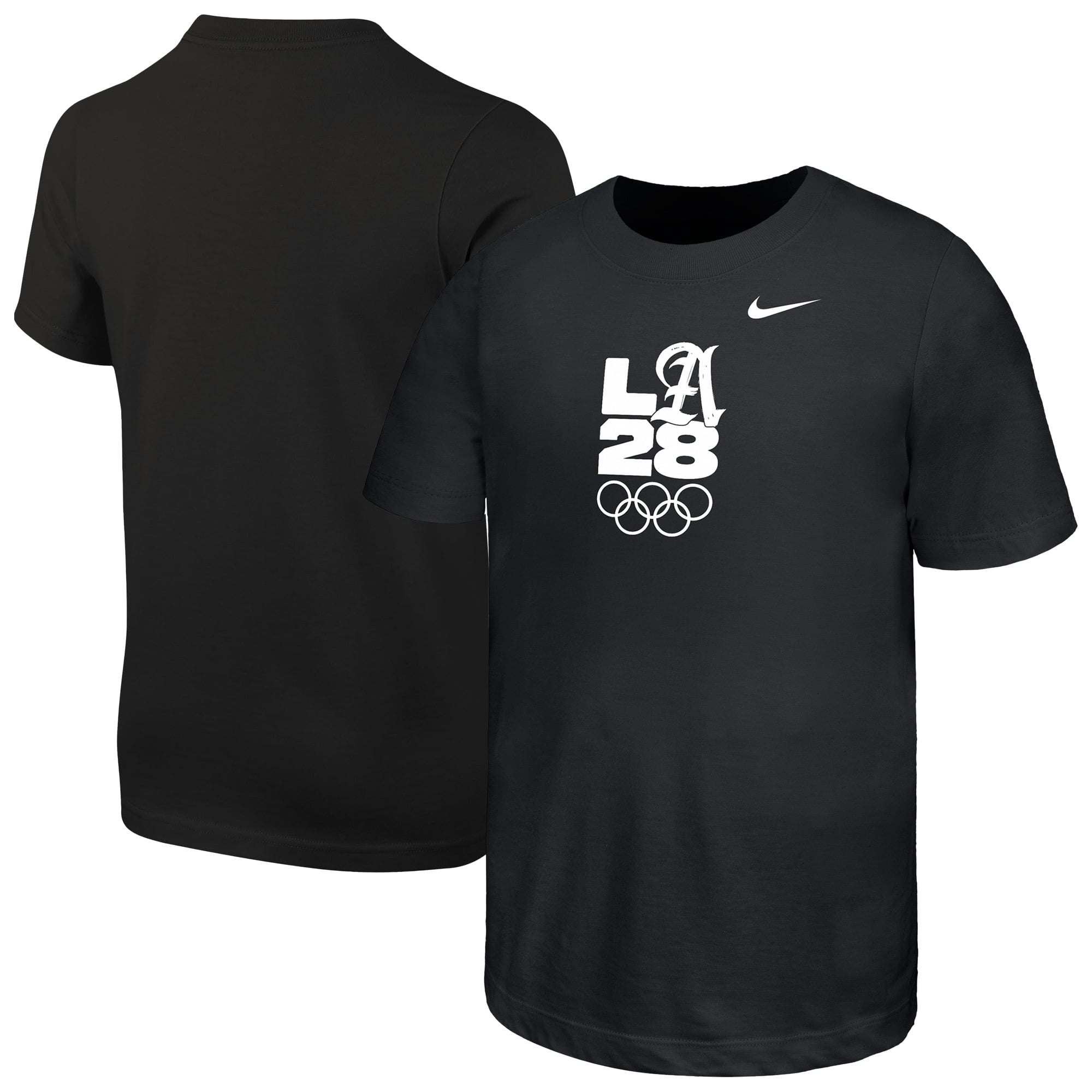 Youth Nike Black LA28 Core T-Shirt