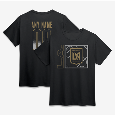 LAFC  Home Field Pop Personalized Name & Number T-Shirt - Black
