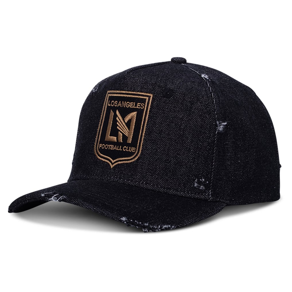 Unisex LAFC Live Breathe Futbol Black Distressed Snapback Hat