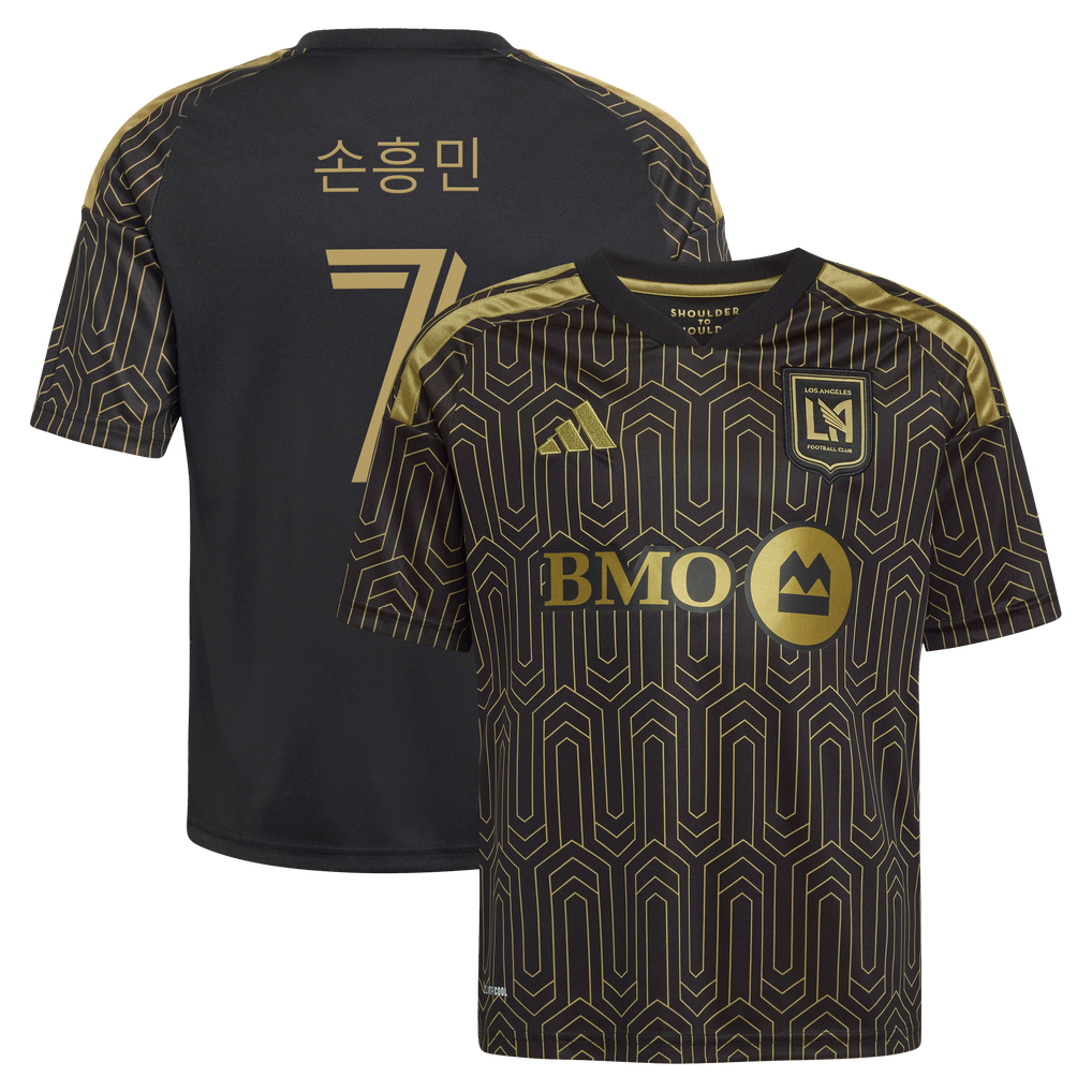 LAFC adidas Youth 2026 Primary Kit Replica Jersey - Black