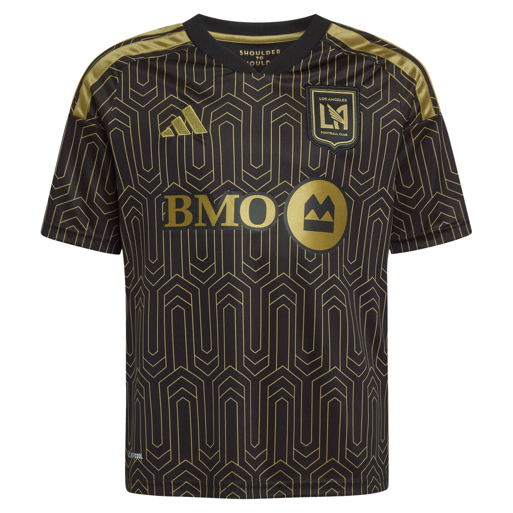 LAFC adidas Youth 2026 Primary Kit Replica Jersey - Black