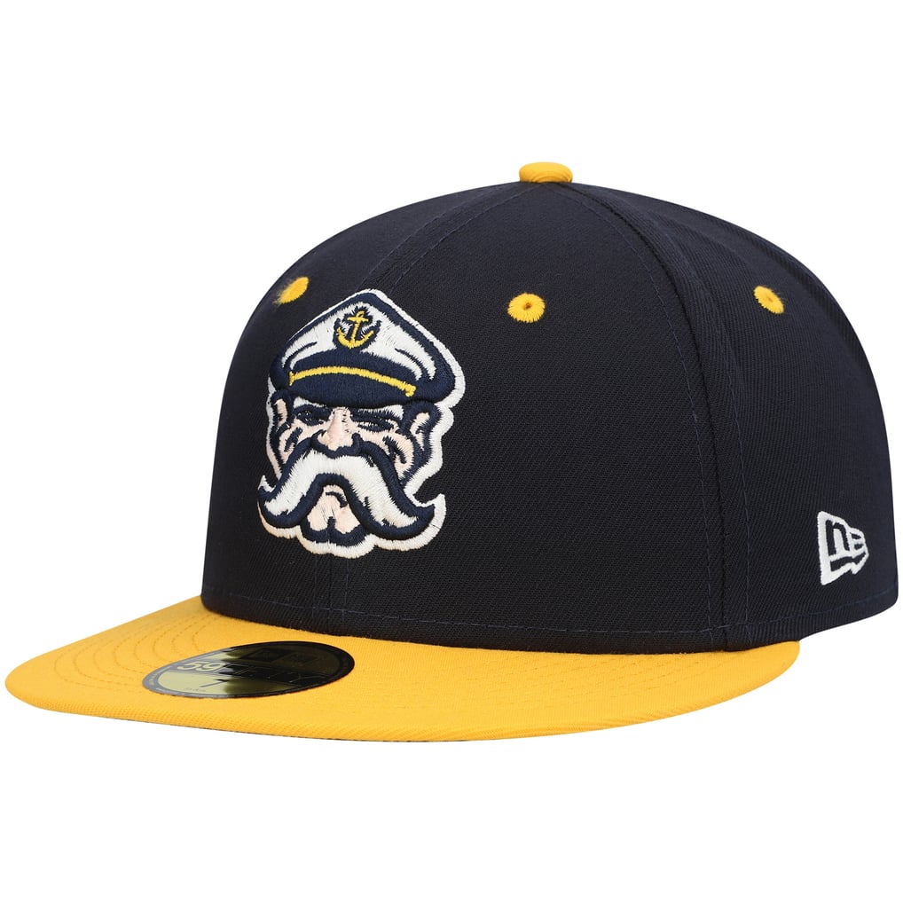 Casquette ajustée 59FIFTY alternative de l'équipe des Lake County Captains, collection New Era Authentic - Bleu marine