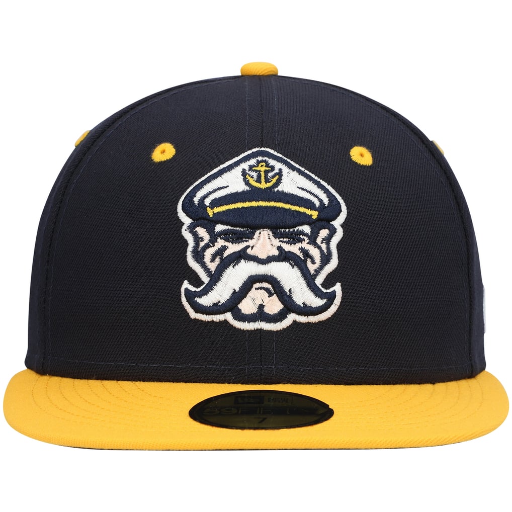 Casquette ajustée 59FIFTY alternative de l'équipe des Lake County Captains, collection New Era Authentic - Bleu marine