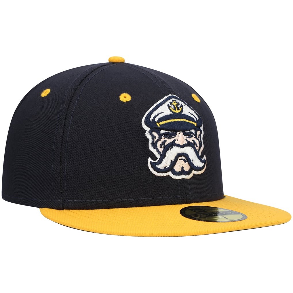 Casquette ajustée 59FIFTY alternative de l'équipe des Lake County Captains, collection New Era Authentic - Bleu marine