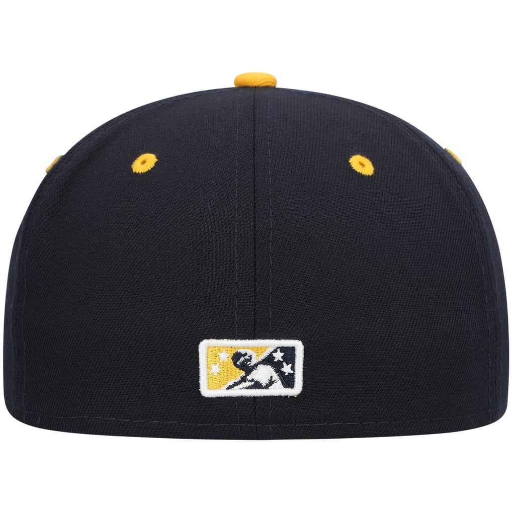 Casquette ajustée 59FIFTY alternative de l'équipe des Lake County Captains, collection New Era Authentic - Bleu marine