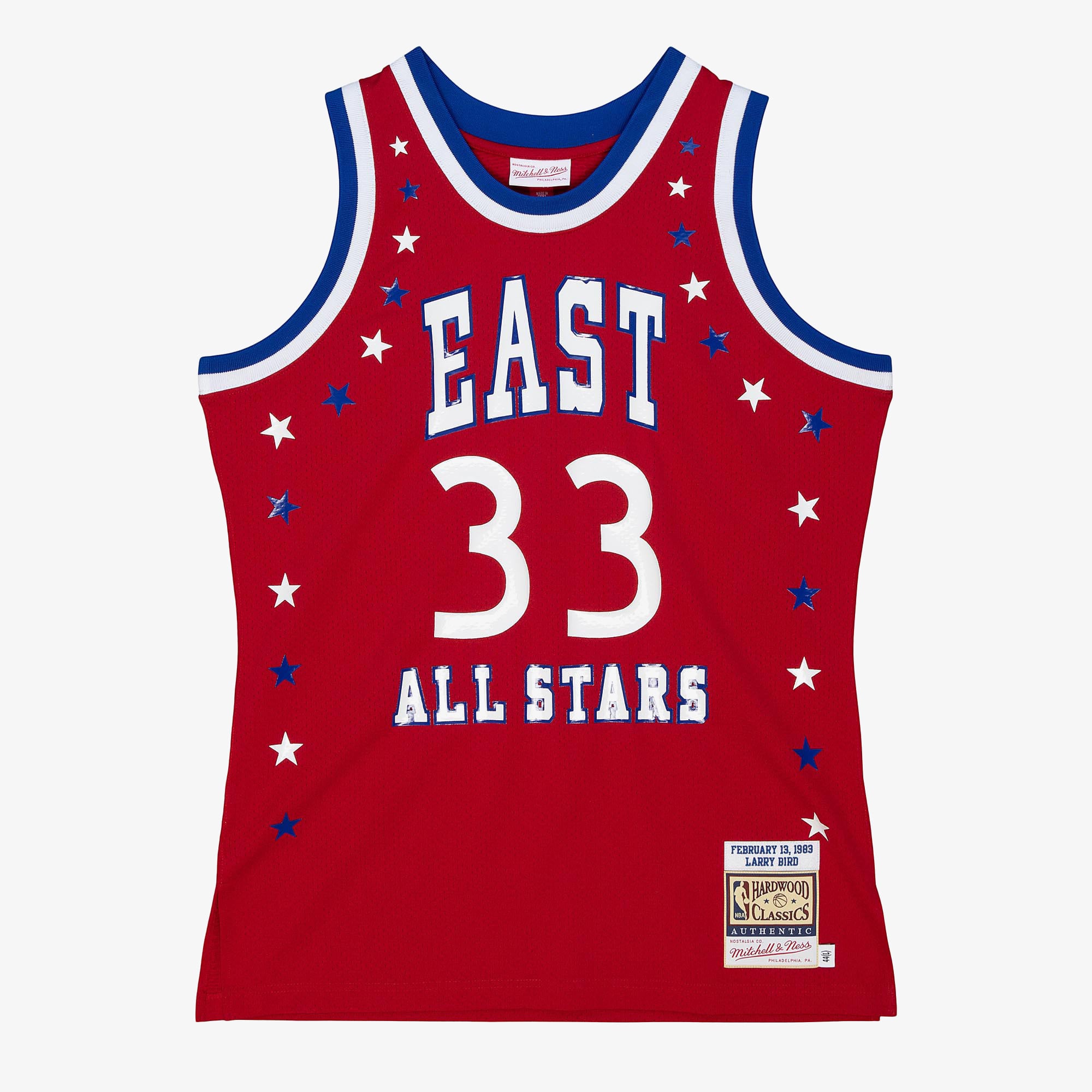 Larry Bird 1983 NBA All-Star Game Red Authentic Jersey