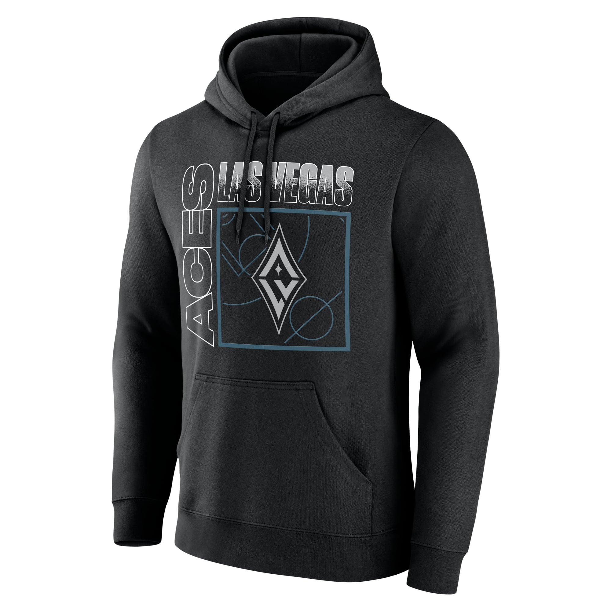 Sweat à capuche noir pour homme Las Vegas Aces Home Court Pop personnalisé avec nom et numéro