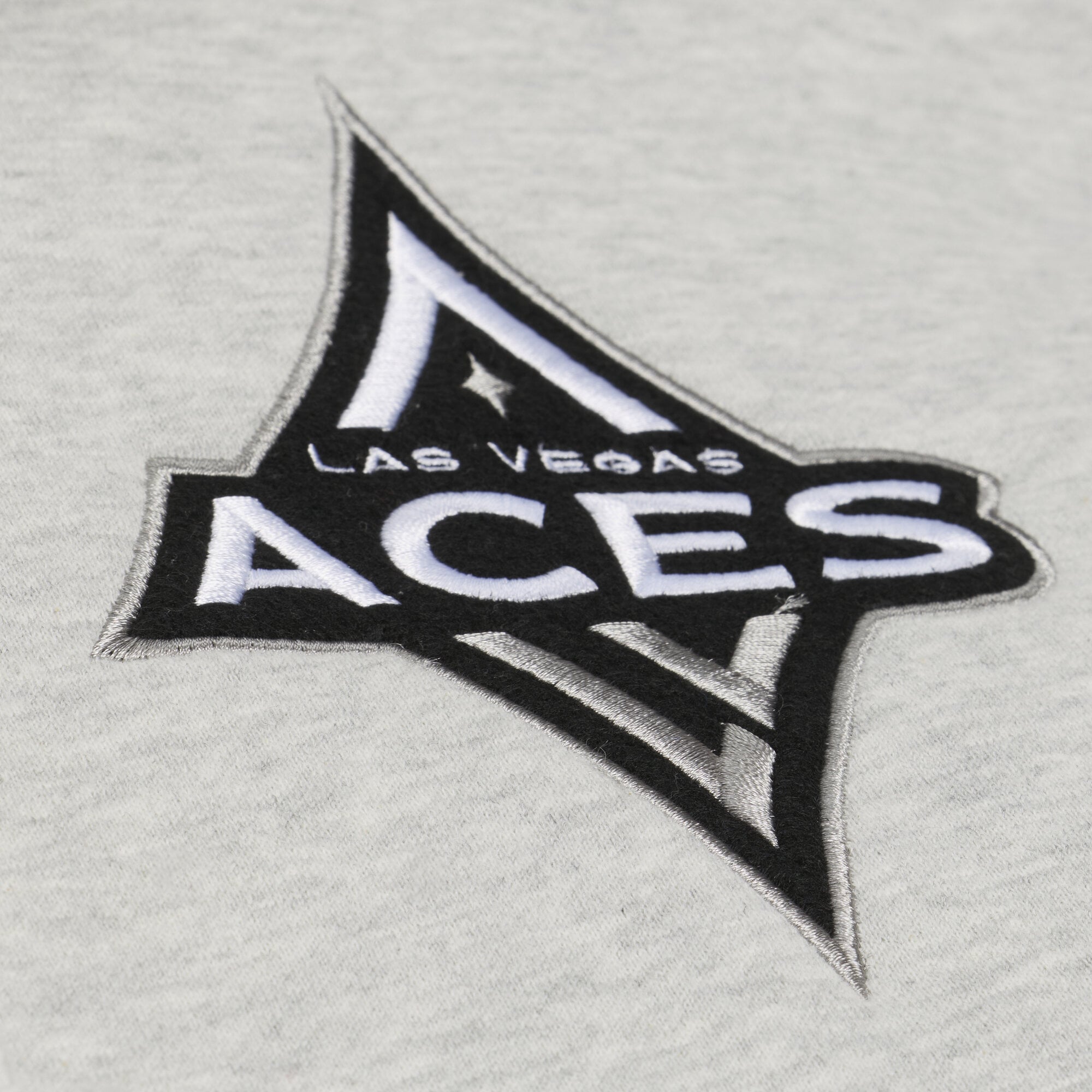Men's Mitchell & Ness  Gray Las Vegas Aces Fleece Hoodie