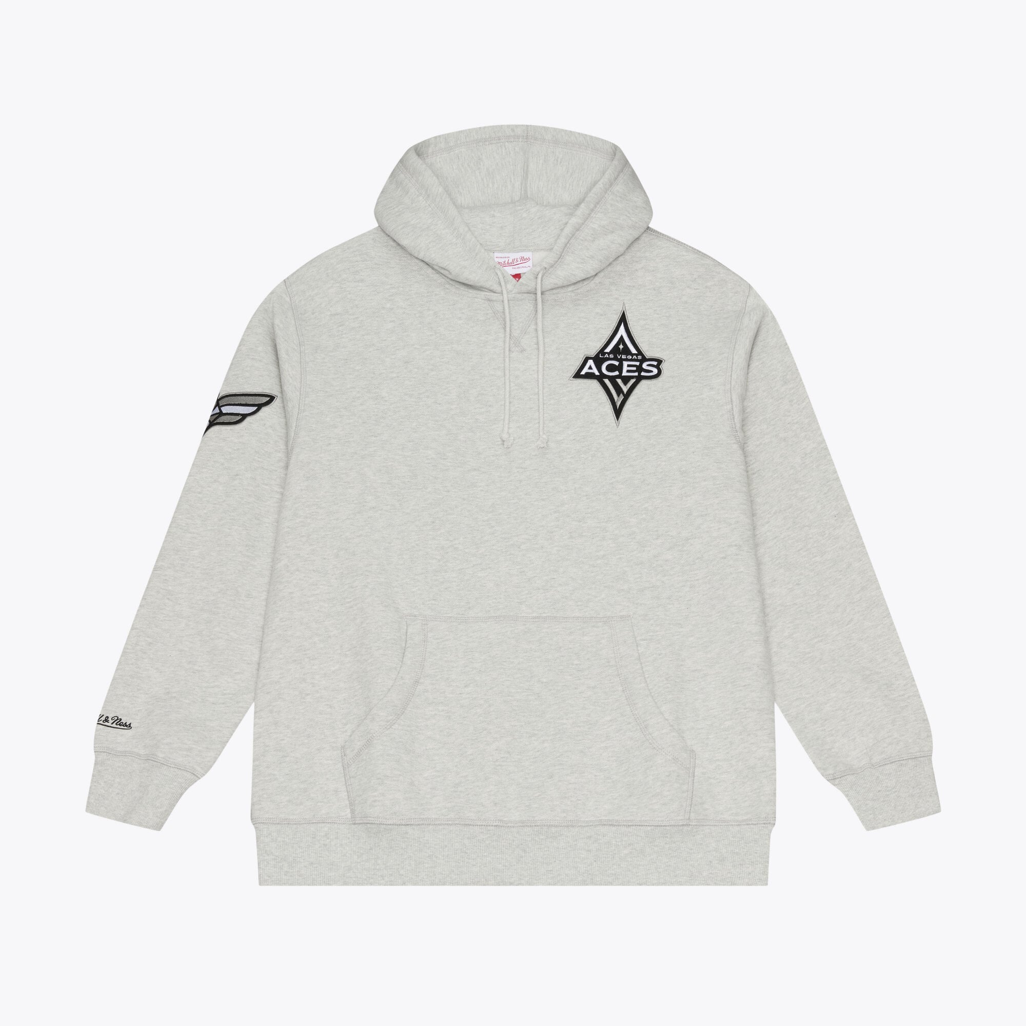 Men's Mitchell & Ness  Gray Las Vegas Aces Fleece Hoodie