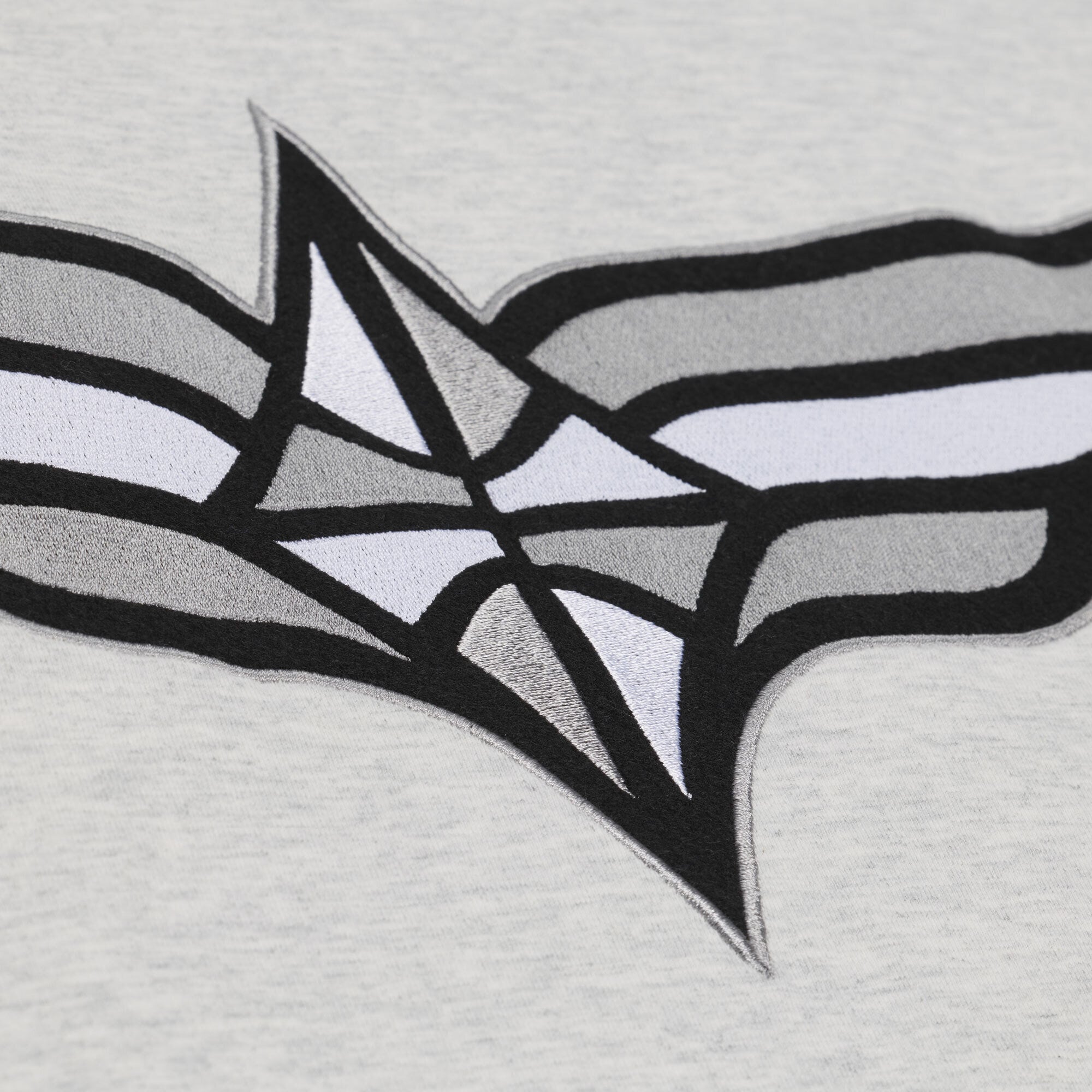 Men's Mitchell & Ness Silver Las Vegas Aces Logo Boxy T-Shirt