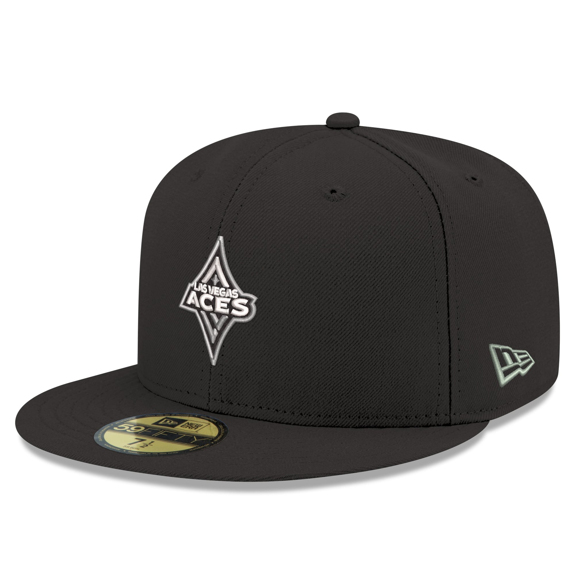Men's New Era Black Las Vegas Aces Team 59FIFTY Fitted Hat