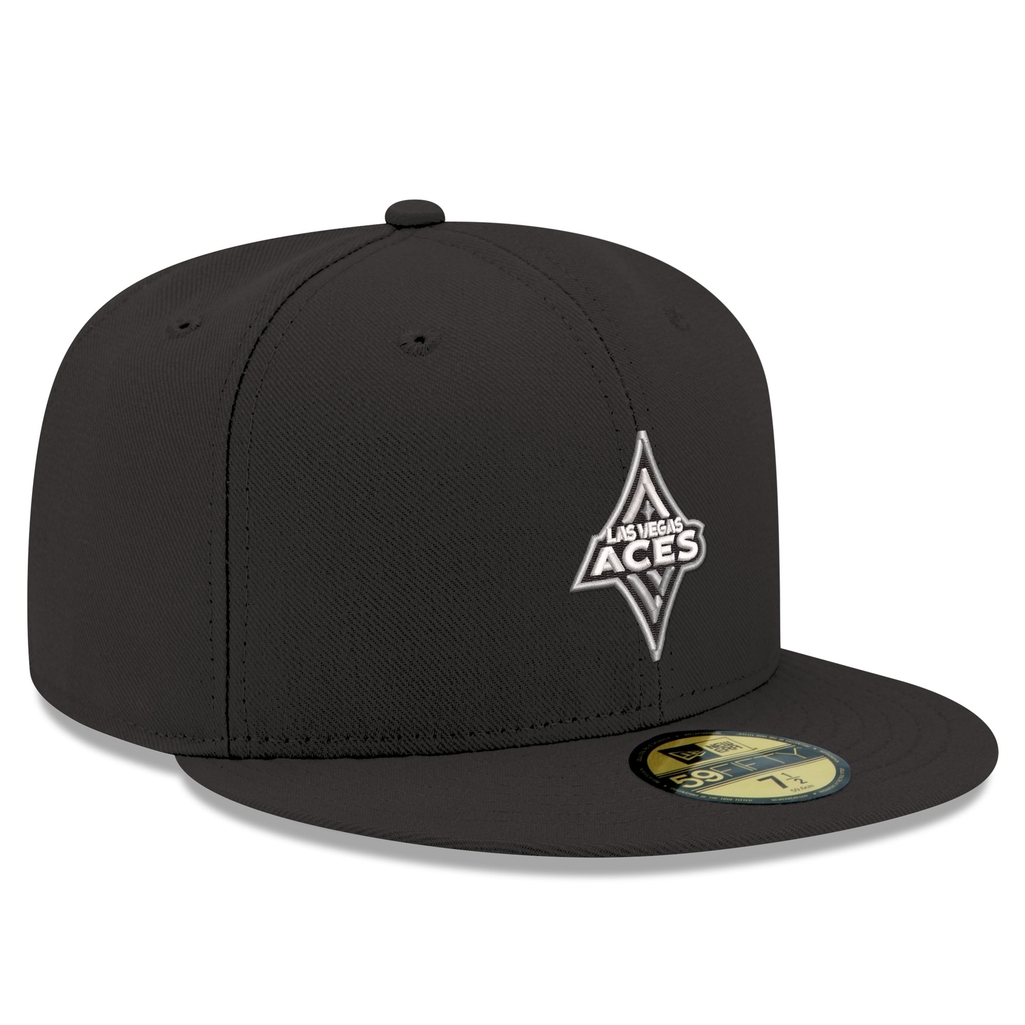 Men's New Era Black Las Vegas Aces Team 59FIFTY Fitted Hat