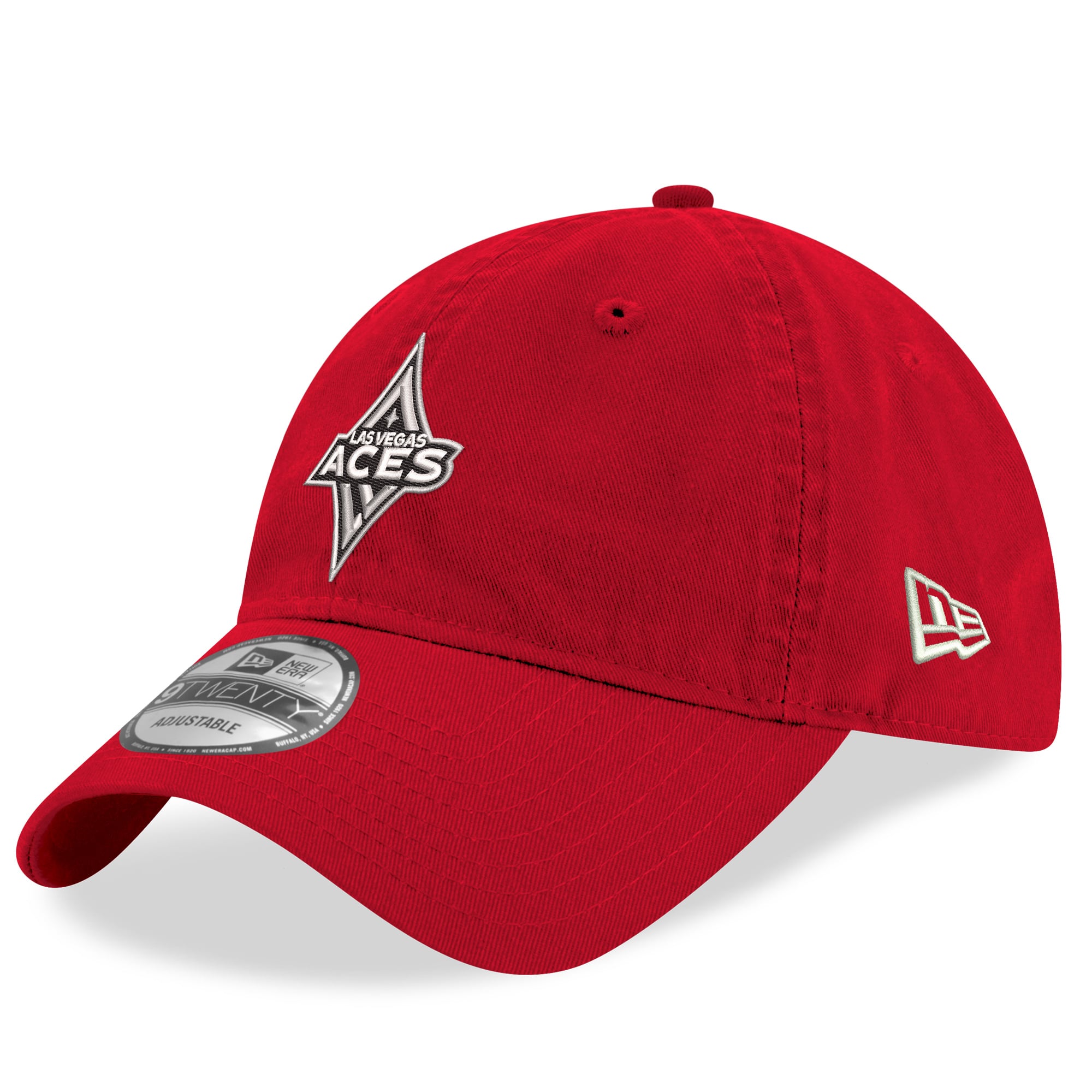 Casquette ajustable New Era rouge Las Vegas Aces 9TWENTY pour homme