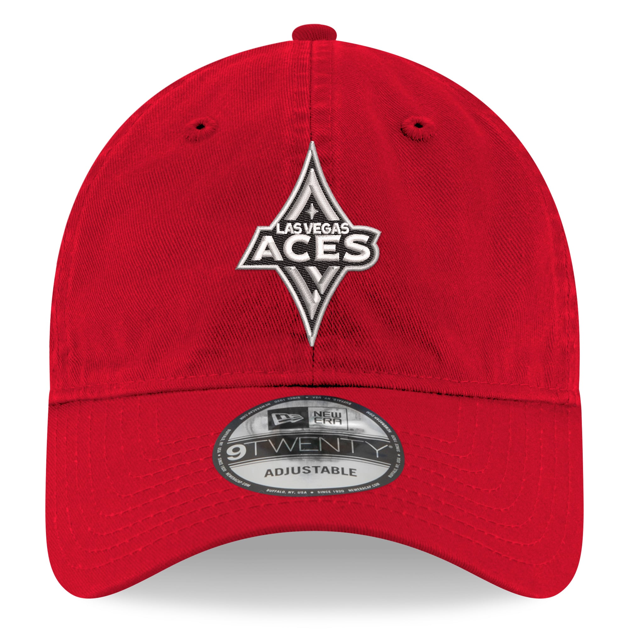 Casquette ajustable New Era rouge Las Vegas Aces 9TWENTY pour homme