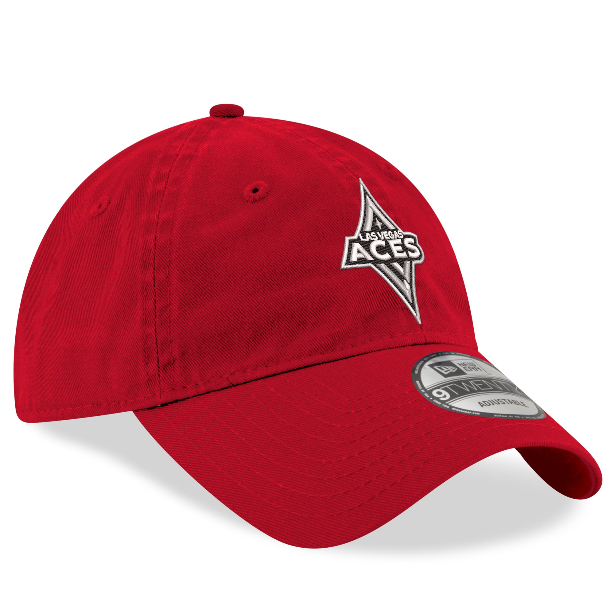 Casquette ajustable New Era rouge Las Vegas Aces 9TWENTY pour homme