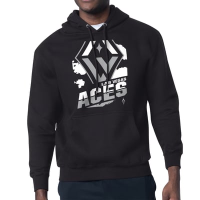 Las Vegas Aces Starter Logo Zoom Graphic Fleece Hoodie - Black
