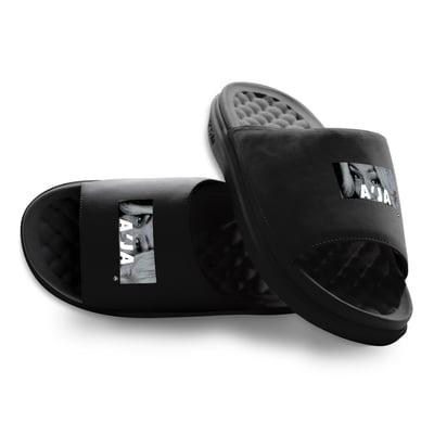 A'ja Wilson Las Vegas Aces ISlide Unisex Eyes Motive Slide Sandals - Black