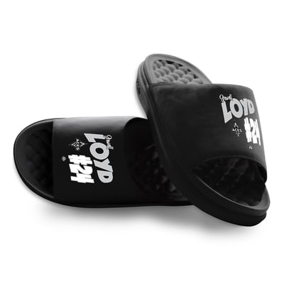 Jewell Loyd Las Vegas Aces ISlide Unisex Collage Motive Slide Sandals - Black