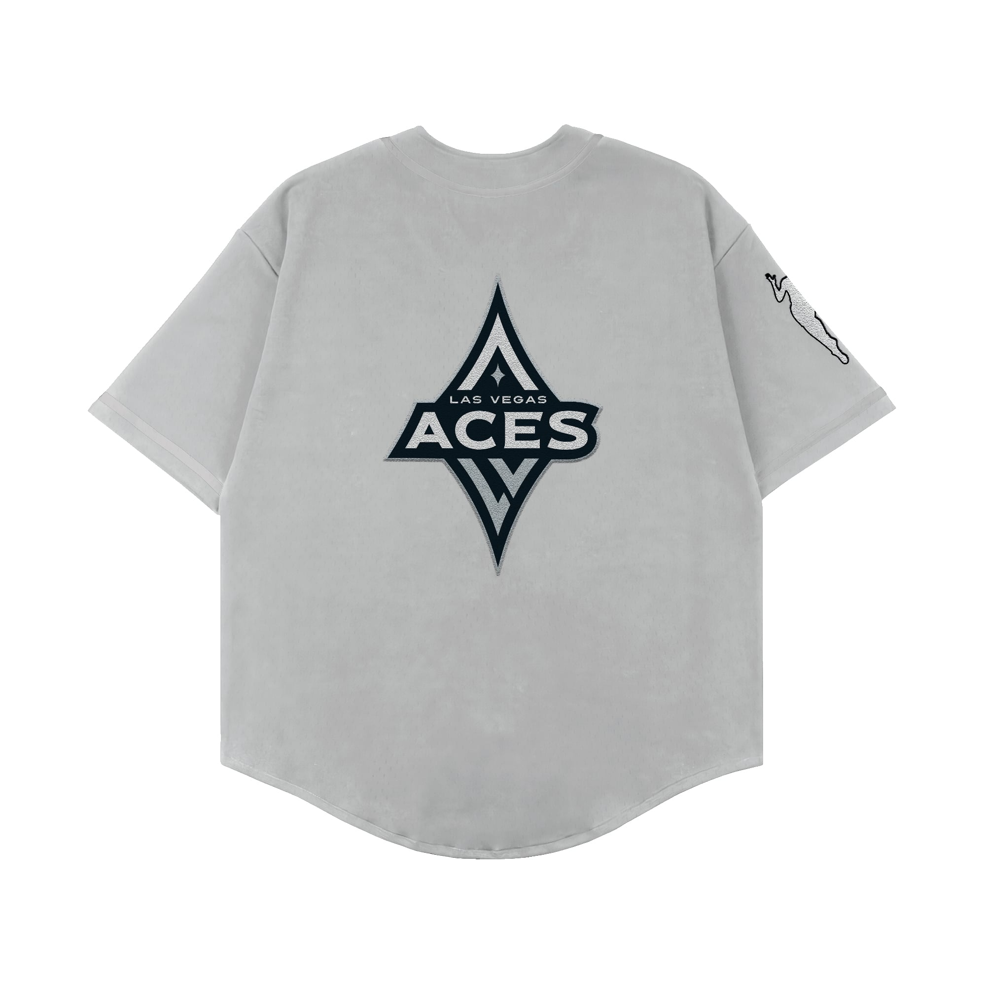 Unisex Playa Society Gray Las Vegas Aces Baseball Fashion Jersey