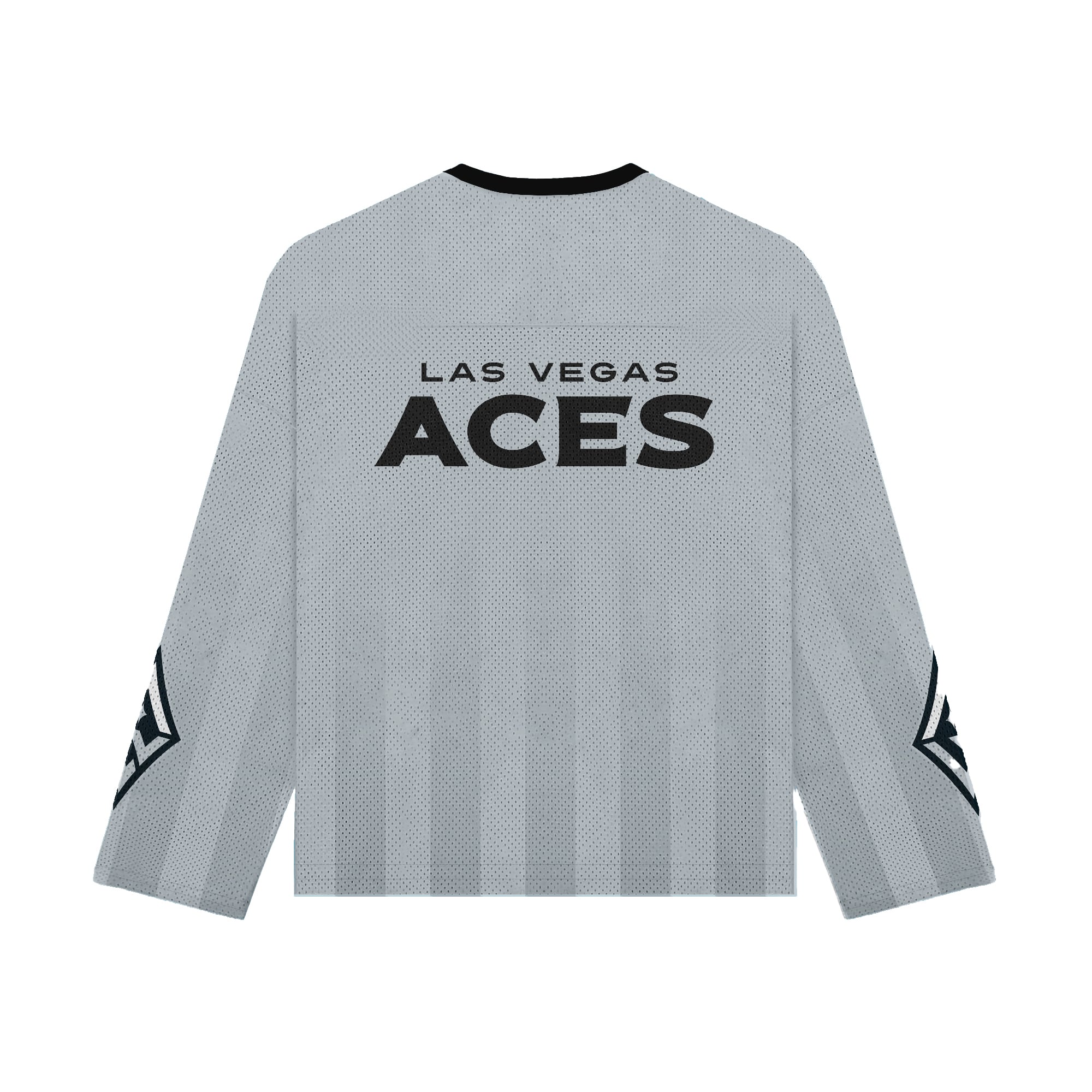 Unisex Playa Society Gray Las Vegas Aces Hockey Fashion Jersey