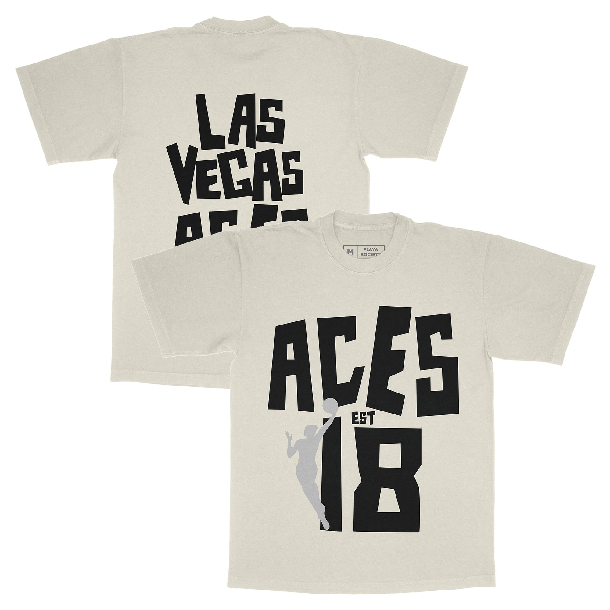 T-shirt unisexe Playa Society Oatmeal Las Vegas Aces Est