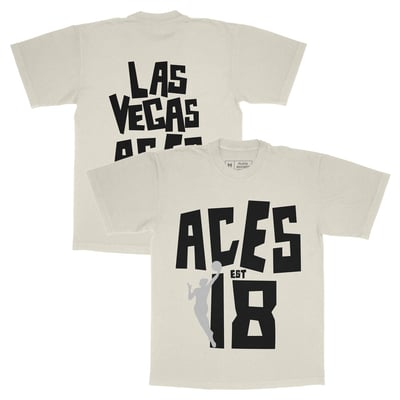  Las Vegas Aces Playa Society Unisex Est T-Shirt - Oatmeal