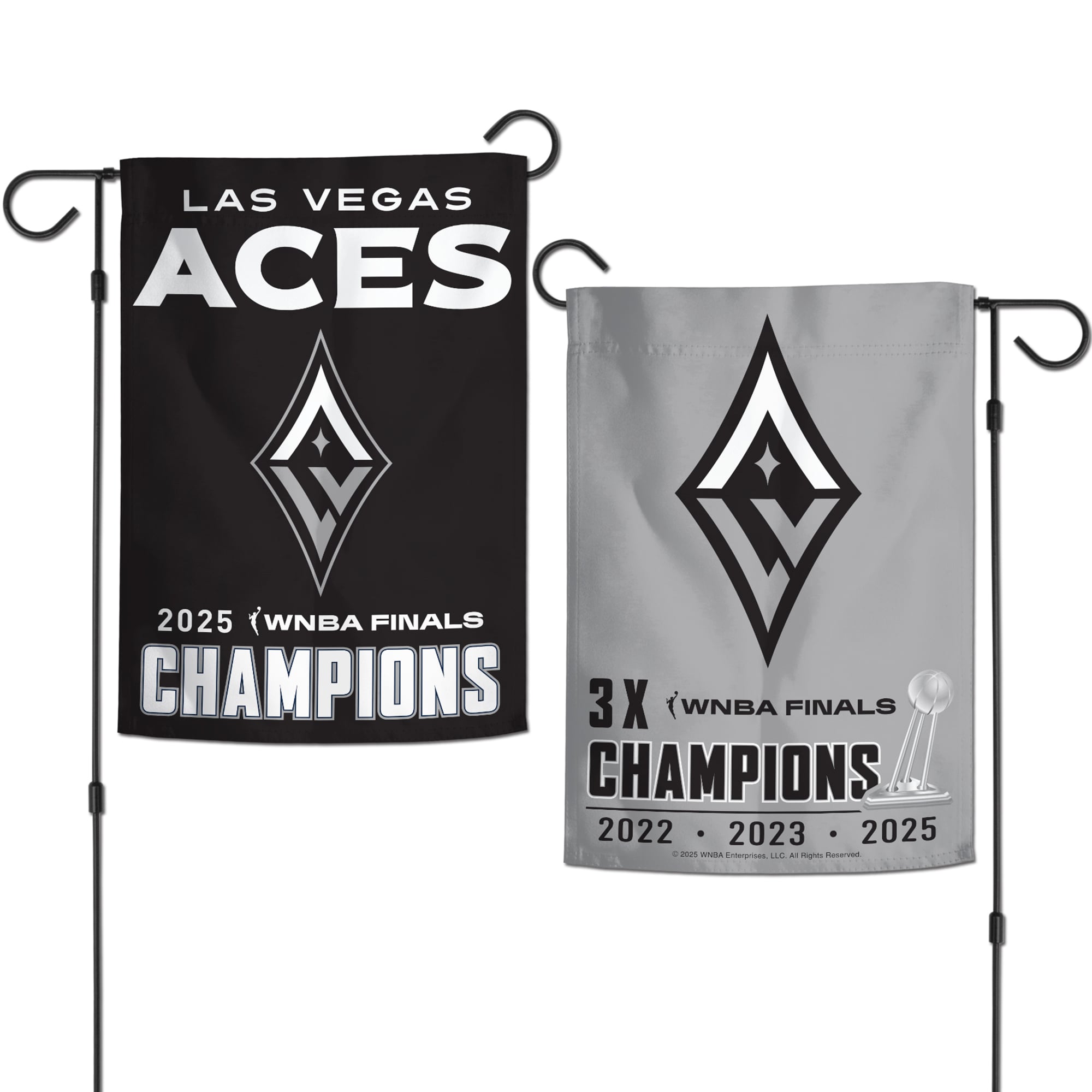 WinCraft Atlanta Hawks Gartenflagge – Doppelseitig, Schwarz, Offiziell Lizenziert