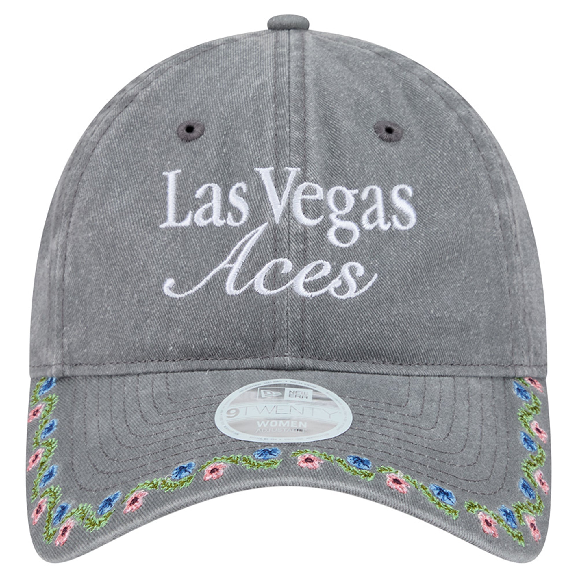 Women's New Era Gray Las Vegas Aces Floral Casual Classic Adjustable Hat