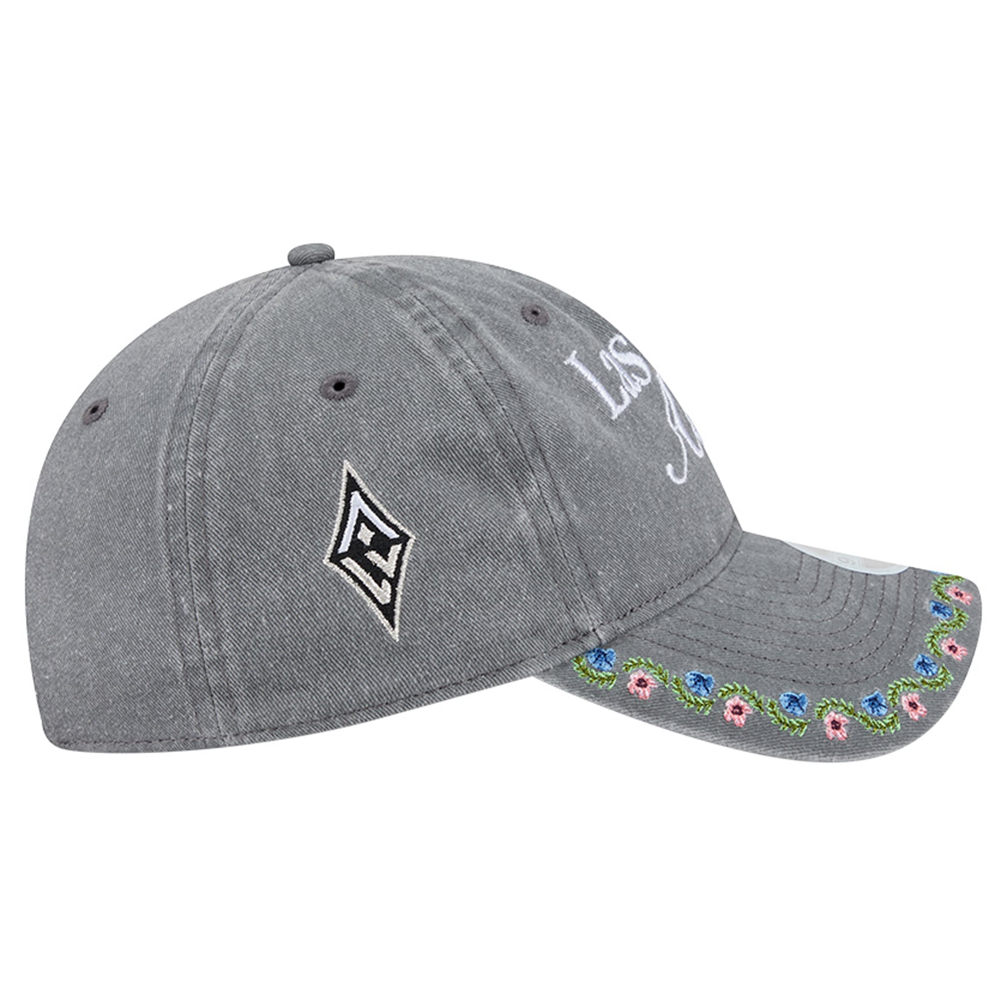 Women's New Era Gray Las Vegas Aces Floral Casual Classic Adjustable Hat
