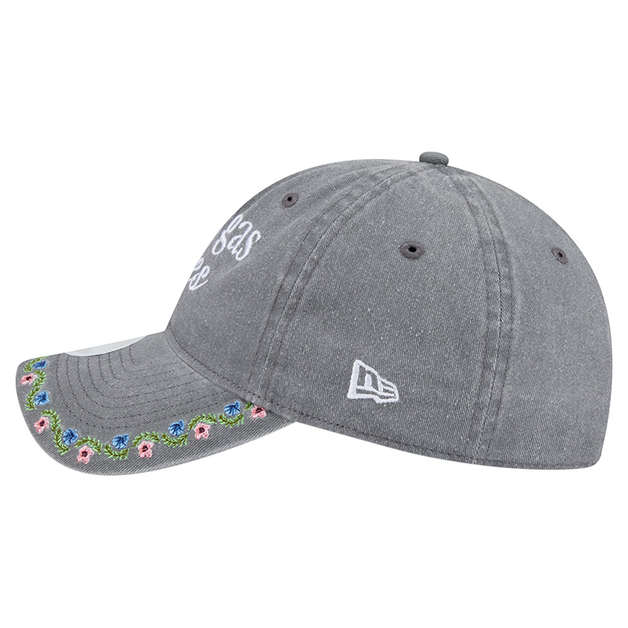 Women's New Era Gray Las Vegas Aces Floral Casual Classic Adjustable Hat