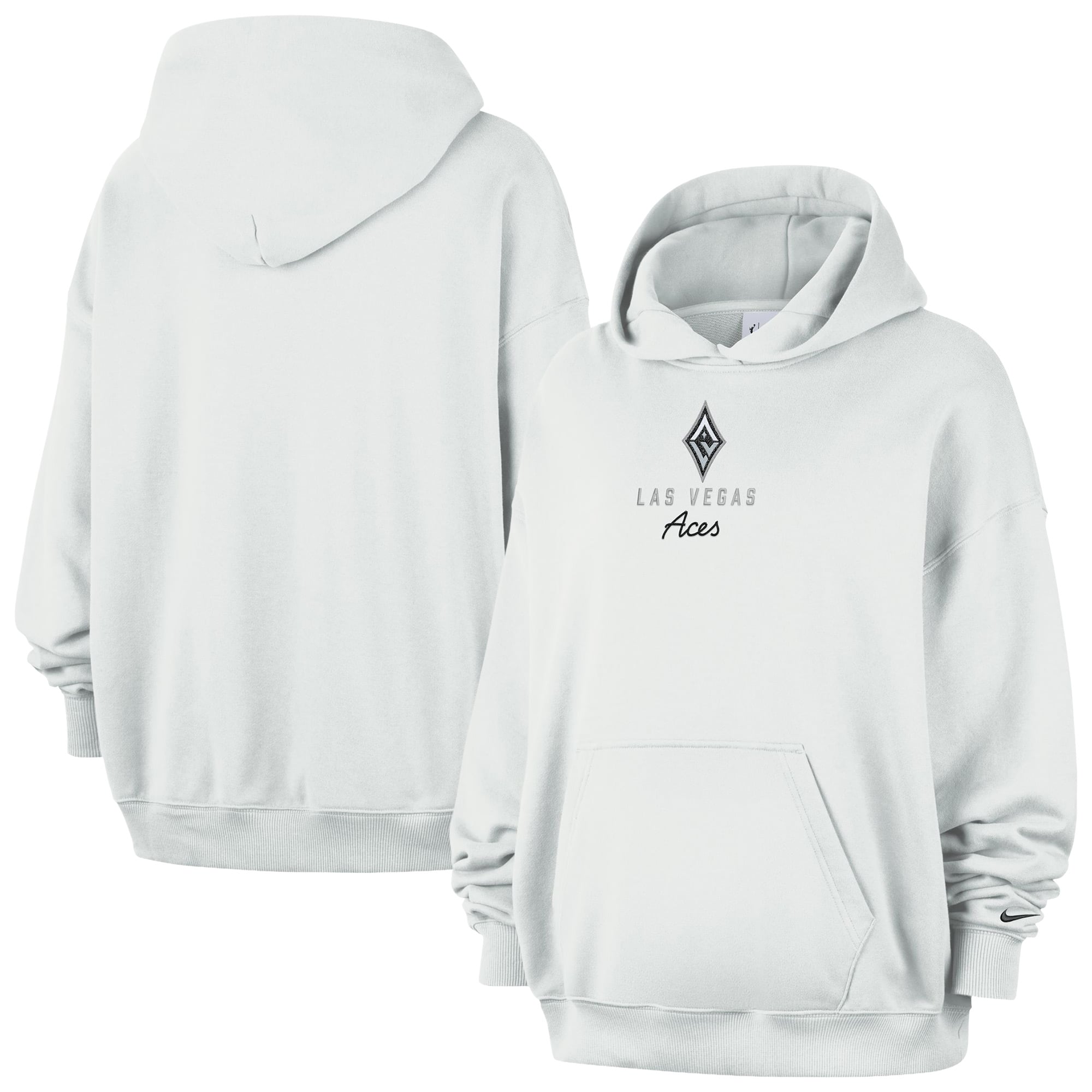 Women's Nike Cream Las Vegas Aces Studio Fleece Hoodie