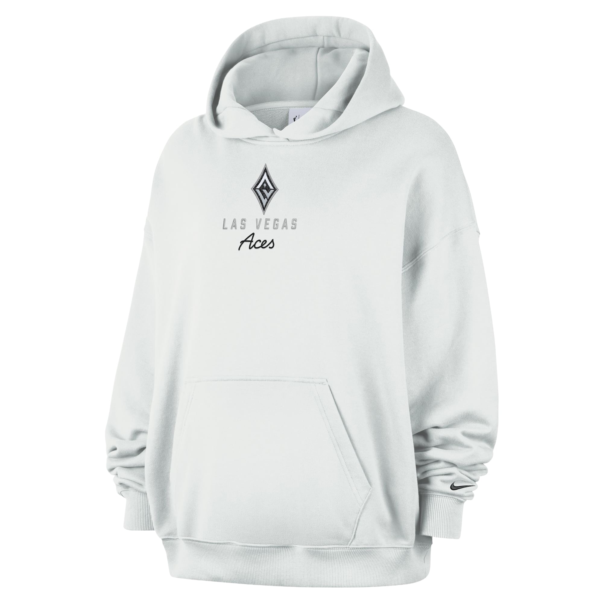 Women's Nike Cream Las Vegas Aces Studio Fleece Hoodie