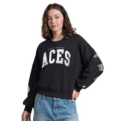 Las Vegas Aces Starter Women's Fan Catch Sweatshirt - Black