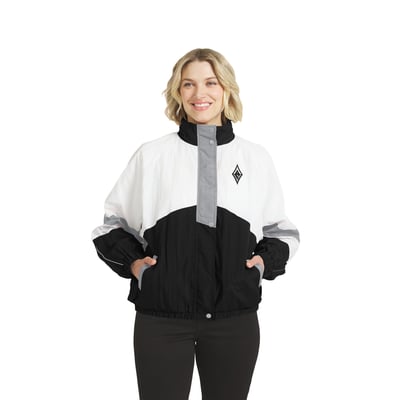 Las Vegas Aces WEAR by Erin Andrews Women's Full-Zip Windbreaker Jacket - White/Black