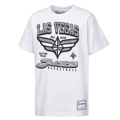  Las Vegas Aces Mitchell & Ness Youth Land of the Free T-Shirt - White