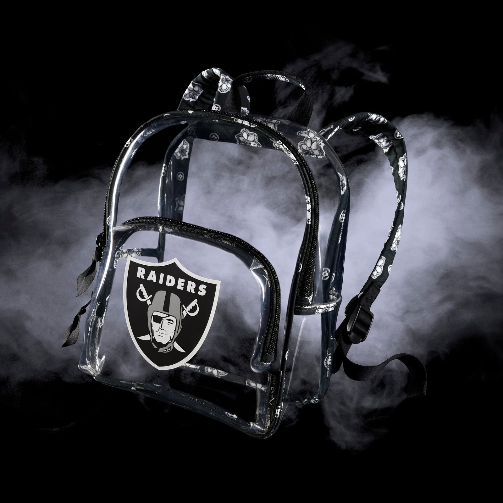 Las Vegas Raiders Vera Bradley Clear Small Backpack