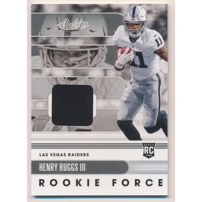 2020 Absolute Rookie Force Jerseys #8 Henry Ruggs III