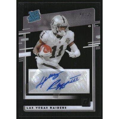 2020 Donruss Clearly Rated Rookie Autographs Blue #9 Henry Ruggs III