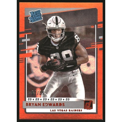 2020 Donruss Jersey Number #328 Bryan Edwards RR/89