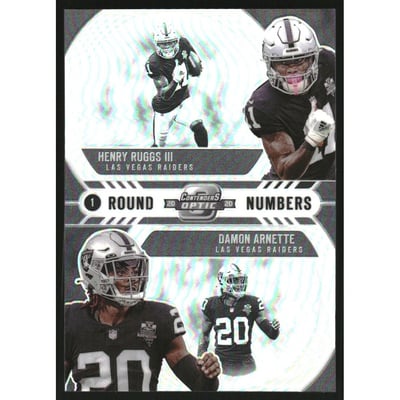 2020 Panini Contenders Optic Round Numbers #8 Damon Arnette/Henry Ruggs III