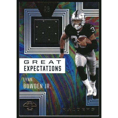2020 Panini Illusions Great Expectations Relics #32 Lynn Bowden Jr.